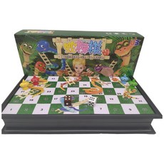 磁性摺疊蛇梯棋 蛇棋 桌遊 親子棋 玩具 益智遊戲 兒童玩具, 多彩的, 1個