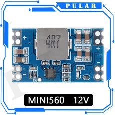 전압 조정기 벅 전원 공급 장치 모듈 고효율 출력 3.3V 5V 9V 12V 5A Mini560 PRO 스텝 다운 DC-DC 컨버터, 04 MINI560 12V