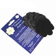 플라워 블랙 남녀 공용 니플 밴드, 1개