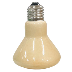 寵物陶瓷保溫燈組 圓柱形 橘色 寵物保暖燈 陶瓷燈, 圓弧陶瓷燈泡 100W, 1個