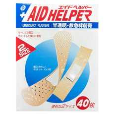 POCKET普可 日本製 防水透氣OK繃 黏性繃帶 舒適貼繃 救急絆創膏, 1個, 40個裝