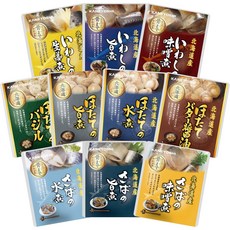 겸유 레토르트 식품 10종 10식 세트 상온 보관 가능 홋카이도산 고등어 3종 정어리 3종 가리비 4종이 들어간 조림 세트 생선 반찬 반찬류