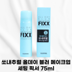 [정품발송] SONATURAL 쏘내추럴 24시간 모공 고정 올 데이 블러 메이크업 세팅 픽서 번들거리는모공 매끈하고뽀송 메이크업지속력 화잘먹모공세팅 안개분사 블러링 수분 쿨링, 1개, 75.1ml