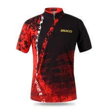 [지오코] ZST-1010/2010 세로두줄BL 레드 볼링티 고기능성 커스텀 단체 티셔츠 주문제작상품