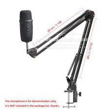 BOYA PM-500 BY PM 마이크 서스펜션 가위 붐 암 스탠드 데스크탑 행잉 랙 홀더 테이블 마운트 클램프, 1개