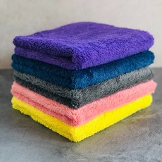 힐링 차량용 고급 버핑 왁스 타월 극세사 물 광택 세차 타올 드라잉 코스트코 차량 용품 추천, 1개, 광택버핑타월-블루