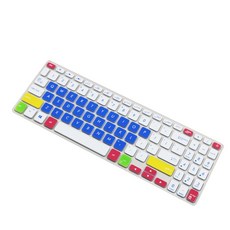FL8700F S530UN 기계 보호자 스킨 케이스 용 클리어 키보드 커버, 화려한 파란색, 1개