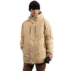 슈가포인트 남성 보드복/스키복 다운 패딩 자켓 솜털 90% 고어텍스기능 Wacker J