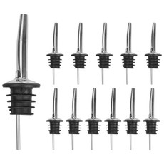 술과 주둥이를 붓고 기름 마개를 막다 친환경 와인 병마개, 12개, 은색의