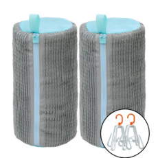 쪼리몰 운동화 세탁망 대형 신발 빨래망 2개+건조대 2개, 1세트, 그레이