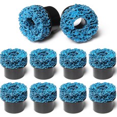 부야르 10팩 1-12인치 브레이크 허브 청소 디스크 교체 패드: 바퀴 주변 스터드 녹 제거용, Wheel Hub