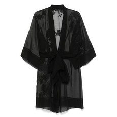 카린길슨 레이스 디테일 오간자 가운