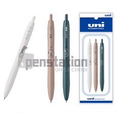 유니 제트스트림 라이트터치 단색펜 PEANUTS 0.5mm 볼펜 세트(한정판), 1세트, 0.5mm 화이트 + 브라운 + 비리디안