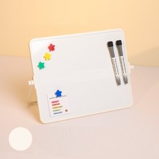 필기용 가정용 필기판 사무용 그림판 양면 거치대식 탁상용 소형 화이트보드, 30X40cm 양면화이트보드(베이지)