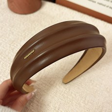 BROWMODA 여성 패션 머리띠 와이드 헤어배드