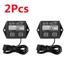 타코메타 방수 디지털 엔진 타코미터 게이지 RPM LCD 디스플레이 오토바이 모터 스트로크 자동차 보트용, 2개