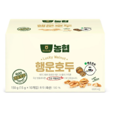 농협 행운호두 진공포장 국내산 영동호두, 1개, 150g