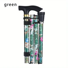 접이식 노인 케어 선물 성인용 등산 지팡이 미끄럼 방지 지팡이 텔레스코픽 워킹 케인 접이식 트레킹 스틱, 02 ZDYHLRZ-lvse1ge