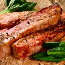 참나무 훈연 냉동 훈제 삼겹살 통삼겹살 캠핑 숯불, 4개, 300g