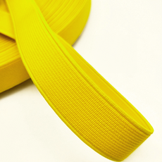 컬러 허리 고무밴드 25mm, 옐로우, 1개