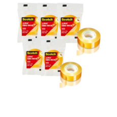 스카치 다용도 테이프 550 리필 12mm x 30m, 투명 (12mm x 30mm), 5개