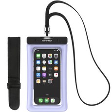 로랜텍 IPX8등급 스마트폰 방수팩 4중 잠금 스포츠 암밴드 넥스트랩, 블루, 1개