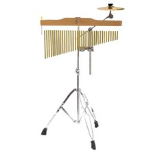 윈드차임 스탠드 교구 반주 바차임 교회 오르프, 25톤 실버 리본(도금)