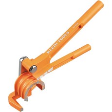 클라인 툴스 51006 3-in-1 튜브 벤더 14 516 38인치 O.D. 튜빙 부드러운 구리 알루미늄 얇은 벽 강철을 최대 180도까지 구부립니다