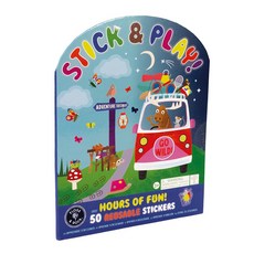 FLOSS & ROCK 英國遊戲貼紙書，兒童創意貼紙，激發想像力，安全無毒材質，輕巧便攜, 森林探險隊