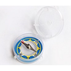 자기장 과학 실험 투명 케이스 나침반 1P 캠핑 서바이벌 완구