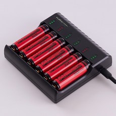 지성INC 플라이토 C타입 18650 배터리 충전기 6구, 1개