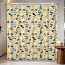 Xiazhilaio 흑백 샤워 커튼 빈티지 패션 캐릭터 사진 프린트 장식 욕실 녹 방지 후크 포함 소박한 산업 전통 장식용 180.3 x 188cm(71 74인치)