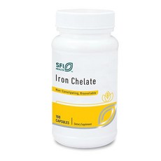 클라이어 랩스 SFI 철 비스글리신산염 킬레이트 보충제 - 30mg 제1철 내약성 흡수성 위장에 순하게 설계 저자극성(100캡슐), 클라이어 랩스 철분 비스글리신산 킬레이트 - 30mg, 1개, 100정