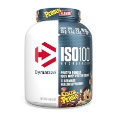 DYMAT 매트IZE DyMAT 매트ize ISO100 가수분해 단백질 파우더 코코아 페블 5파운드, 1개, 2.3kg