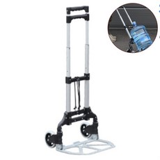 접이식 캠핑웨건 차박 카트 짐수레 야외용 핸드카 구르마 튼튼한 바퀴, 1개, MOON 대차 중 블랙 PVC