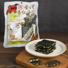 臺旺-臺灣海苔脆片-原味 杏仁 (40公克 / 單包), 1個, 原味