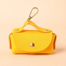 가죽 클립이 휴대용 강아지 쓰레기 봉투 내구성 폴리에스테르 디펜서, 11. yellow / A. one size