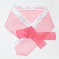 하니펫 반려동물 귀요미스카프 백설 한복 스카프, 핑크, 1개