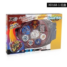 NINY 戰鬥陀螺爆裂世代無印超神系列陀螺套裝，組裝合金戰鬥陀螺配件, XD168－1紅色400克, 1個