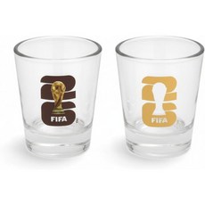 공식 FIFA 월드컵 2026 에디션 - 48.2g(1.7온스) 트로피 샷 글라스(2개 세트) 평생 한 번뿐인 수집가 아이템 테일게이트 파티 맨케이브 또는 바에 적합 축구, 공식 FIFA 월드컵 2026 에디션 - 48.2g(1