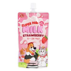 Super Paw 草莓牛奶, 1個, 150ml, 草莓牛乳