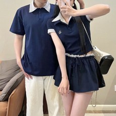 커플 시밀러룩 원피스 긴팔 바캉스 웨딩촬영 여행 휴양지 셔츠 반팔 드레스 패밀리룩 하와이안