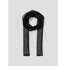 8 seconds 롱앤린 도트 매쉬 스카프 - 블랙 255738