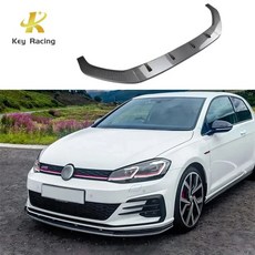 폭스바겐 골프 7 MK7 7.5 GTI R R라인 17-19 프론트 범퍼 립 스플리터 호환, G7.5 카본 룩 립