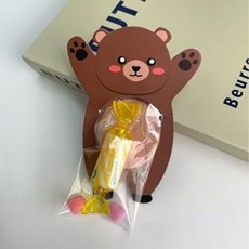 곰돌이 포장봉투 카드세트 (10pcs 1팩), 1팩