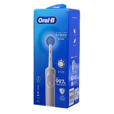 오랄비 D100 바이탈리티 초미세모 전동칫솔 세트, 3710, 화이트, 1개