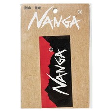 NANGA Logo 貼紙 N1StBKG1, 1個, 黑色
