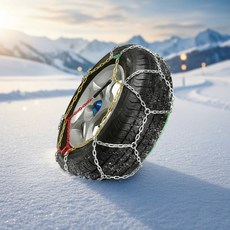 사슬체인 겨울철 미끄럼방지 합금 차량 체인, 1개