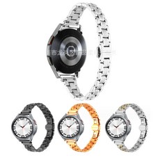 에버원 갤럭시 워치8 워치7 워치6 워치5 워치4 클래식 40mm 44mm 47mm 20mm 22mm 시계줄 스트랩 슬림메탈, 실버로즈