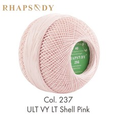 53 색상 면화 진주 스레드 크기 40 100% 이집트 긴 스테이플 면화 가스 더블 머서 태팅 뜨개질 Crochet300Yards, 열 237, 1개